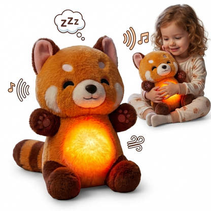 SZUMIĄCY MIŚ ODDYCHAJĄCY PLUSZAK PRZYTULANKA MASKOTKA SZUMIĄCA USPOKAJACZ